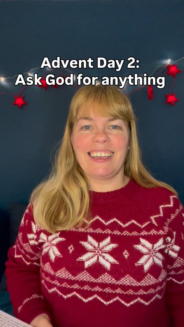 “Advent Day 2: We can ask God for anything. 
Bible passages are from Isaiah 7:10–12+14. And John 16:23–24. 
I love how God loves us, King Ahaz was stressed out because the Assyrian’s wanted to destroy him and his people. God sent the Prophet Isaiah to encourage him to ask God for a sign. Even when the Ahaz refused, God gave Him one. Which we now know is Jesus! 
Then Jesus in the book of John tells us to ask God for anything. 
I’m so thankful that God loves us so much He wants to answer our prayers - even if they aren’t always the way we imagined them. 
What do you need to ask from God today? Answer in the comments. 
See you tomorrow. #advent2025 #thankfuljourneythroughDecember #jesus