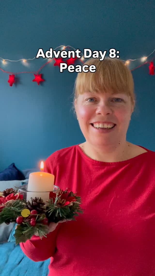 Advent Day 8, week 2’s theme is Peace. Our Bible verses are still in John 14:27 and 16:33. I have lit a candle today because I like to light one specifically during Advent to symbolise that God’s light eradicates darkness. Jesus life and light bring hope and peace. On of the descriptions of the Holy Spirit is Peace. When we trust in God a feeling of peace can come which is live confirmation - we are partnering with God, He is with us. We don’t need to be anxious or worried - God knows and holds us in His hands and know He has overcome all the world tries to throw at us. How have you felt/ seen God’s peace recently? Comment, like and share. See you tomorrow.  #advent2025 #thankfuljourneythroughdecember #jesus