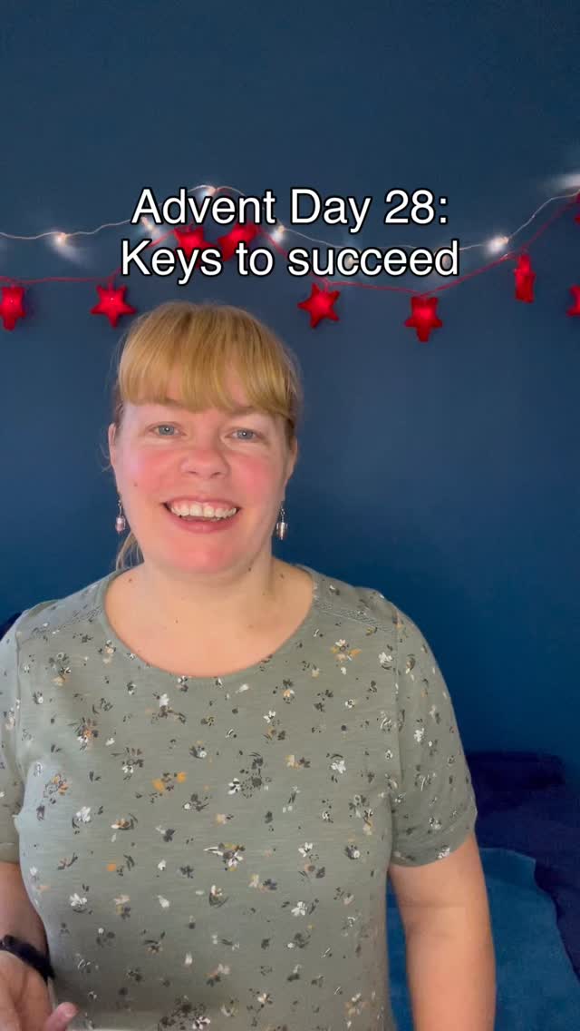 Advent Day 28: Keys to Succeed. Our Bible verses come from Joshua 1:5–9. Joshua was a leader, a mighty warrior, yet God had to tell him 3 times not to be afraid but instead by strong and courageous. How was he going to be able to do that and lead the Israelit’s into the promise land? The key was to meditate on God’s word day and night. When I was preparing to move to India there were times that I felt overwhelmed. I would read these verses outload and cry. my tears where because my heart and spirit felt the hope and promise from these words. I loved my time in india - God was with me ever day. He is with you too. How are you planning to spend time in God’s word this coming year?  Add your comments so we can all be inspired too. Thanks. #advent2025 #jesus #thankfuljourneythroughdecember