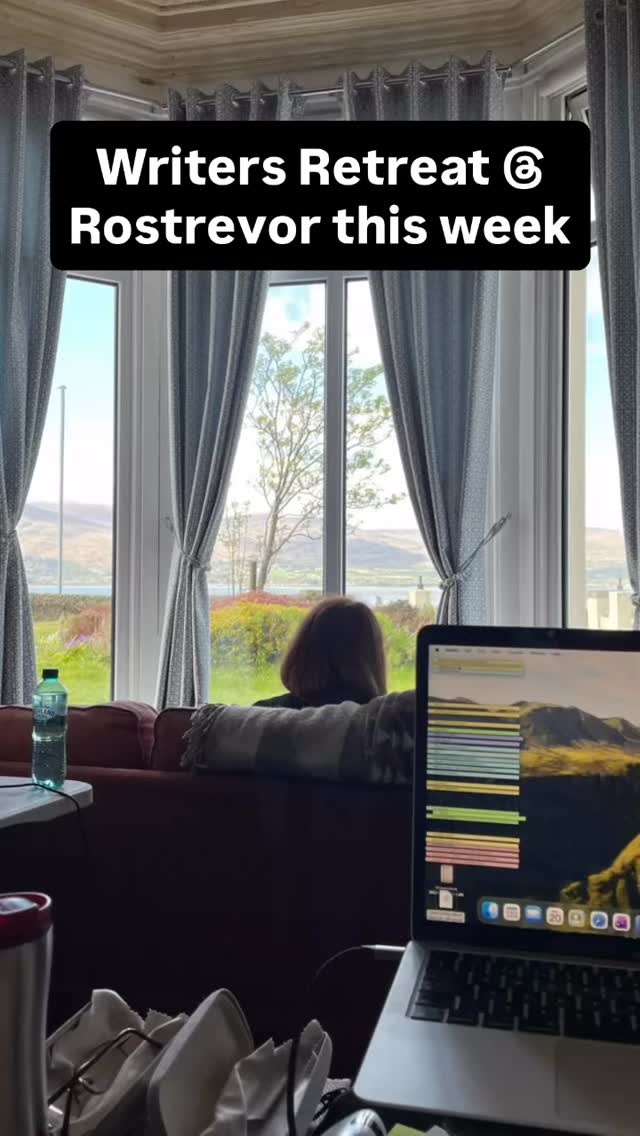 So happy to be back in Rostrevor with my fellow writing friends as we take focus time to work on our manuscripts. Praying a good a good amount of editing done this week and get the breakthroughs I need. #Writing #whomealeader #beingaleaderfromtheinsideout