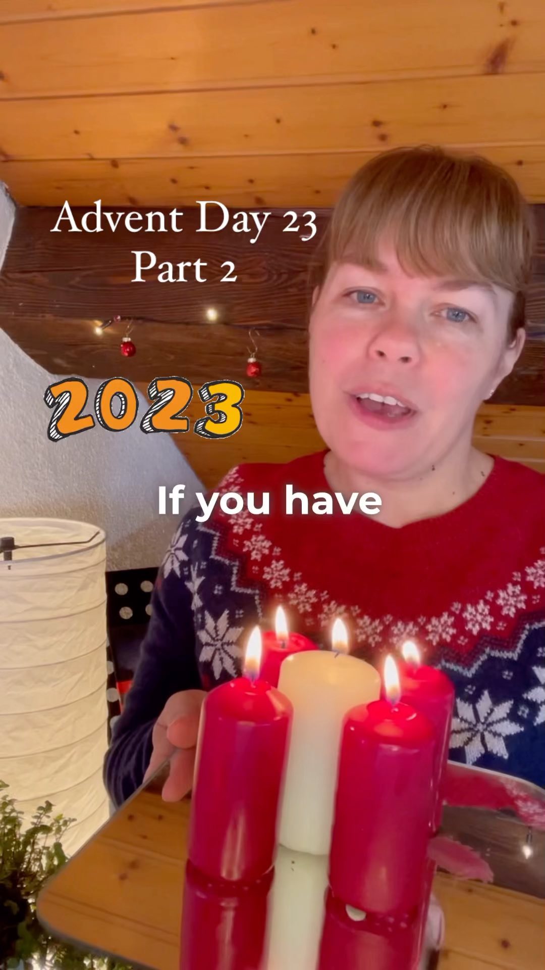 Advent Day 23 part 2.  If you are following in my Advent Devotional Book, you will see there are a few pages left in the book. Some are to help us to process 2023 and prepare for 2024. 
Join me in taking some time to seek God asking Him for what He has for us in 2024.