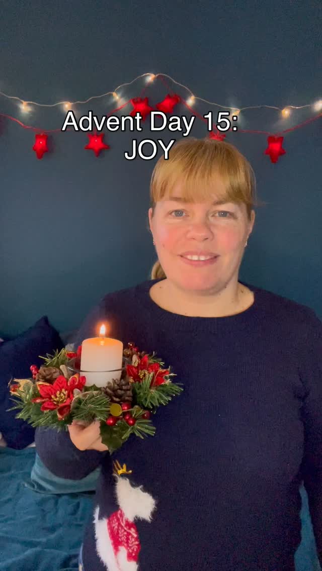 Advent Day 15 and week 3 theme is JOY.  Our verses continue on in Luke 2: 8–12. I lit my Advent Candle to highlight the change in theme to that of expectant Joy.  You can just feel the joy the Angel had as he announced Jesus’ birth to the Shepherds. They may have been terrified at the start. But by the end they too were filled with joy. These Shepherds are probably illiterate, poor Gentiles, yet they where the first outside the family to know about Jesus’ birth. Joy that it doesn’t matter your status - you can share in the Joy of Jesus birth and life. I am so thankful for my community, family and friends to share this joyous season with. What gives you joy today? #advent2025 #thankfuljourneythroughdecember #jesus